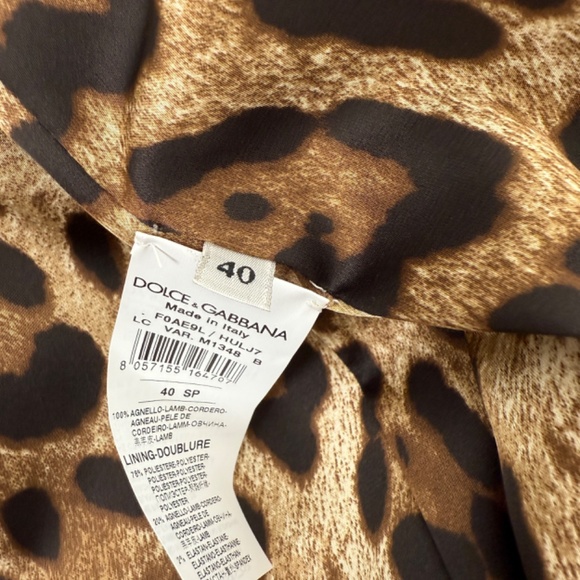 NWT Dolce & Gabbana Brown Long Collared Belted Long Leather Coat Jacket - Picture 12 of 13